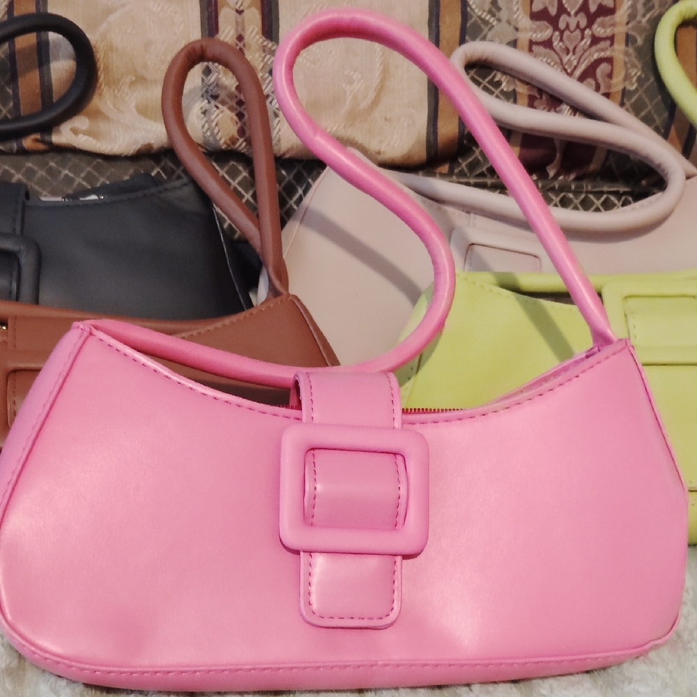 6 Piece Bundle Beautiful Spring/Summer Colors Vegan Leather Handbags Deal